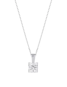 0.51 Karat Lab Grown Pırlanta Tektaş Kolye