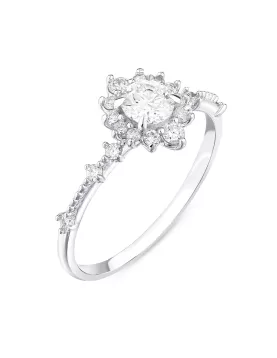 0.59 Karat Hybrid Tektaş Tasarım Yüzük