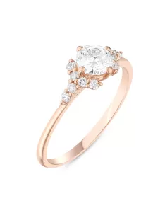 0.61 Karat Hybrid Tektaş Tasarım Yüzük