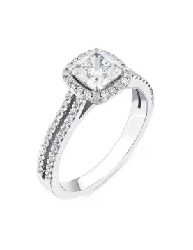 1.29 Karat Cushion Hybrid Tektaş Yüzük